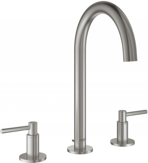 Baterie lavoar Grohe Atrio M din 3 elemente ventil pop-up supersteel