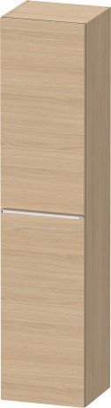 Dulap inalt suspendat Duravit D-Neo 400x360x1760mm cu o usa stejar natur