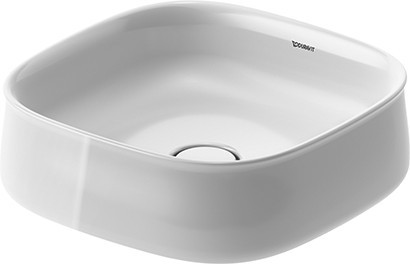 Lavoar Duravit Zencha 42x42cm montare pe blat fara orificiu baterie fara preaplin DuraCeram alb