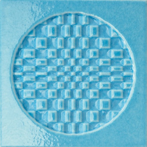 Faianta Iris Citta di Faenza 15x15cm 10mm cutie 0.45 metri patrati Azzurro Decoro Glossy