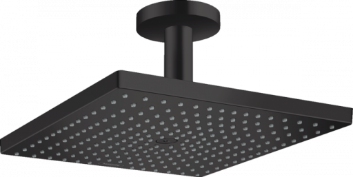 Palarie dus patrata cu brat dus vertical, culoare negru mat Hansgrohe Raindance E 26250670