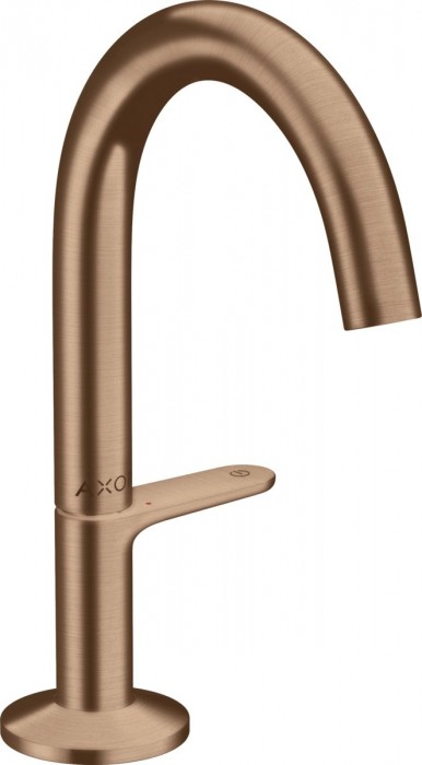 Baterie lavoar baie red gold periat cu ventil click-clack Hansgrohe Axor One Select 140