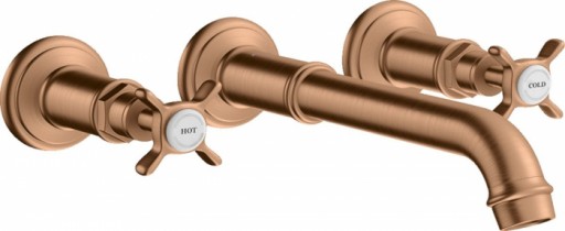 Baterie lavoar incastrata bronz periat, dubla comanda, Hansgrohe Axor Montreux