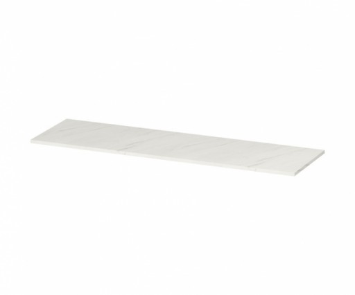 Blat pentru mobilier baie Cersanit Larga 160 cm, alb marmura