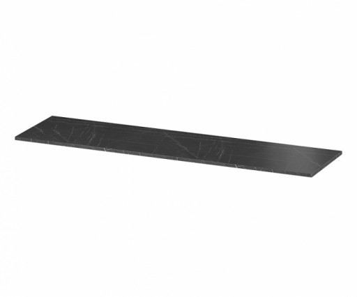 Blat pentru mobilier baie Cersanit Larga 180 cm, negru marmura