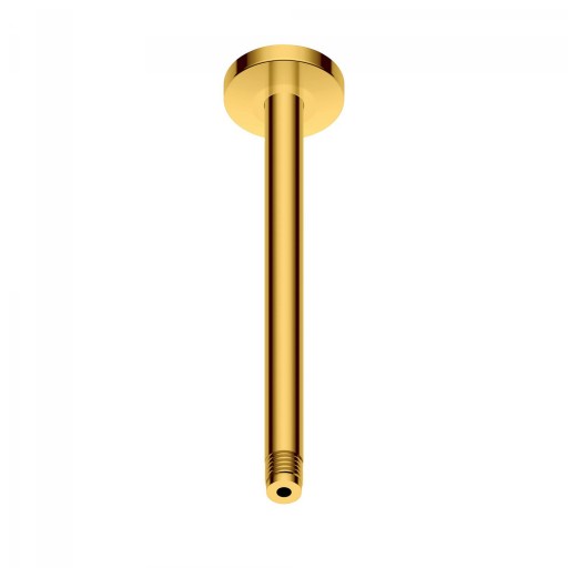 Brat de dus Duravit Shower Round 20cm cu montaj in tavan auriu lucios