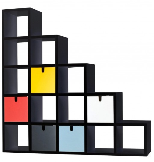 Biblioteca Kartell Polvara design Giulio Polvara 196x196x35.5cm negru
