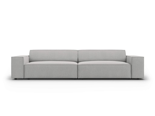 Canapea 4 locuri, Jodie, Micadoni Home, BL, 244x102x70 cm, poliester, gri deschis