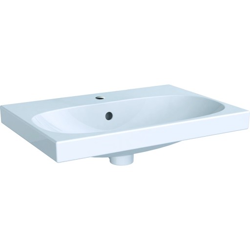 Lavoar Geberit Acanto 60x42.2cm montare pe mobilier alb