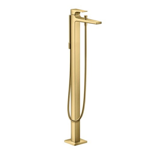 Baterie cada Hansgrohe Metropol de pardoseala fara ventil necesita corp ingropat gold optic lustruit