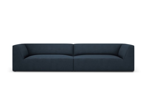 Canapea 4 locuri, Ruby, Micadoni Home, BL, 302x93x69 cm, poliester, albastru navy