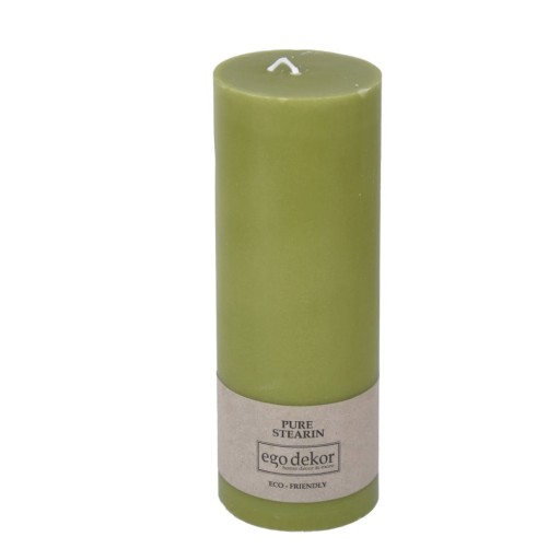 Lumânare Eco candles by Ego dekor Friendly, durată ardere 60 h, verde