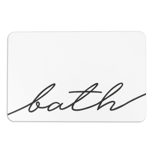Covoraș de baie alb din diatomit 39x60 cm Bath – Artsy Doormats