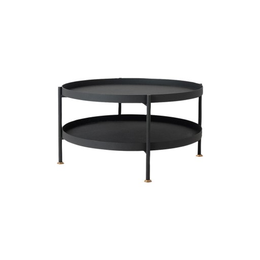 Masă de cafea CustomForm Hanna, ⌀ 60 cm, negru