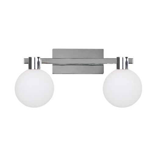 Plafonieră argintie cu abajur din sticlă 15x33.5 cm Maldus – Candellux Lighting