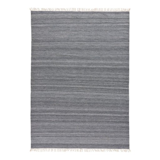 Covor de exterior din plastic reciclat Universal Liso, 60 x 120 cm, gri închis