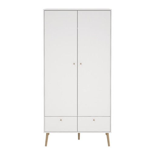 Șifonier alb 99x200 cm Bodo – Tvilum