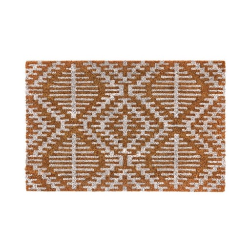Covoraș de intrare din fibre de nucă de cocos 60x40 cm Boho White – Casa Selección