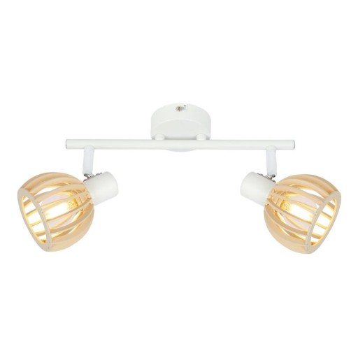 Plafonieră albă-în culoare naturală ø 10 cm Atarri – Candellux Lighting