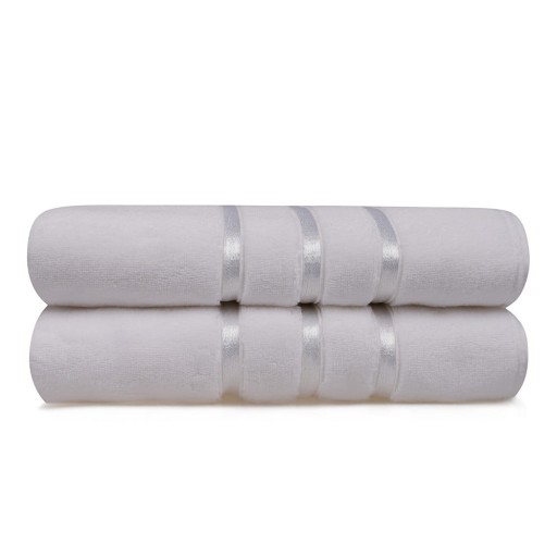 Set 2 prosoape din bumbac Foutastic Dolce, 70 x 140 cm, alb
