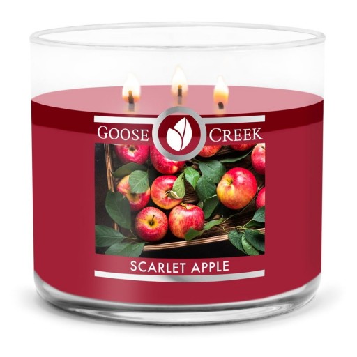 Lumânare parfumată Goose Creek Scarlet Apple, timp de ardere 35 h