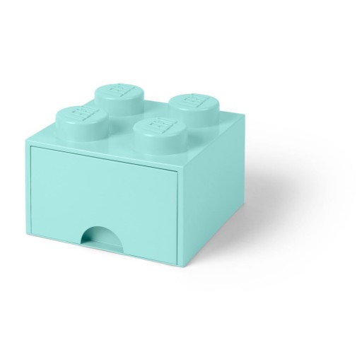 Cutie pătrată pentru depozitare LEGO®, albastru deschis