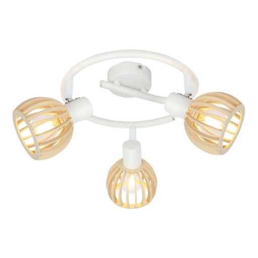 Plafonieră albă-în culoare naturală ø 10 cm Atarri – Candellux Lighting