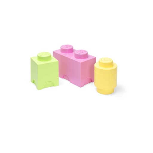 Cutii de depozitare pentru copii din plastic 3 buc. Box – LEGO®