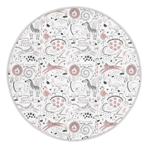 Covor pentru copii alb/gri deschis ø 80 cm Comfort – Mila Home