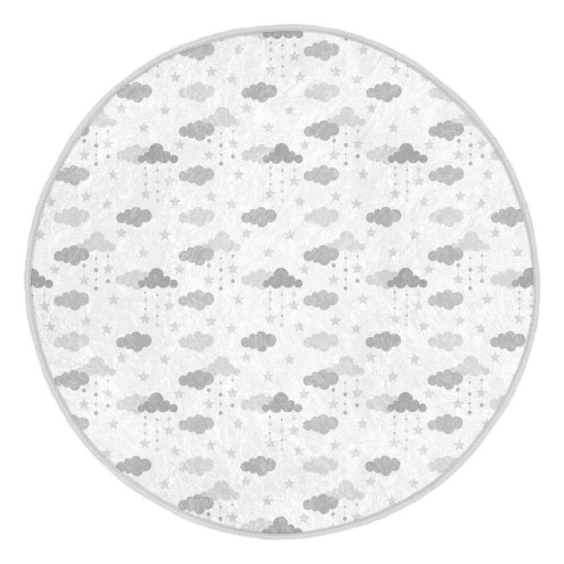 Covor pentru copii alb/gri deschis ø 120 cm Comfort – Mila Home