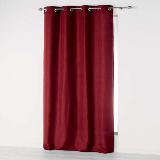 Draperie burgundy din microfibră 140x260 cm Absolu – douceur d'intérieur