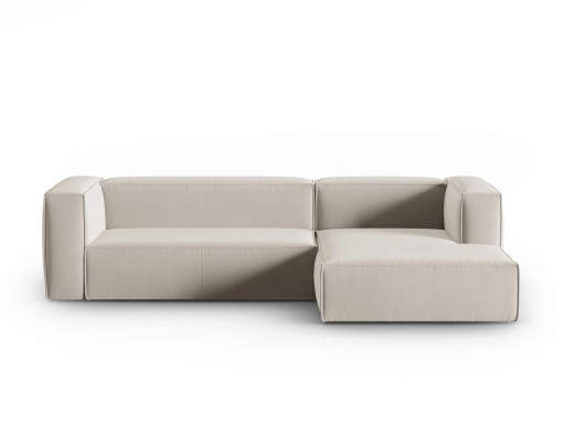 Coltar dreapta 4 locuri, Mackay, Cosmopolitan Design, 282x166x73 cm, catifea, bej deschis