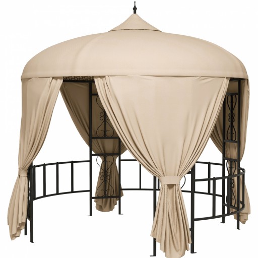 Outsunny Foisor de Gradina Rotund de 3(m), Gazebo Elegant