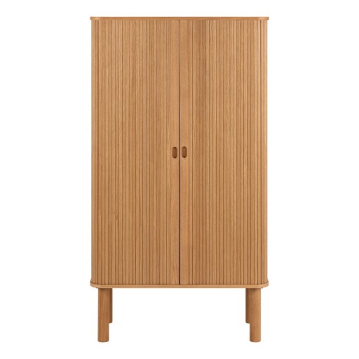 Dulap în culoare naturală cu aspect de lemn de stejar cu ușă glisantă 80x145 cm Langley – Actona