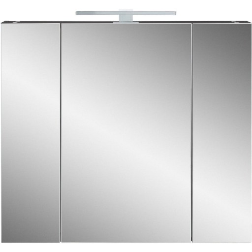 Dulap de baie gri închis cu oglindă 76x71 cm - Germania