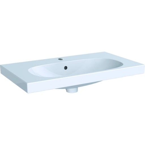 Lavoar Geberit Acanto 75x42.2cm montare pe mobilier alb