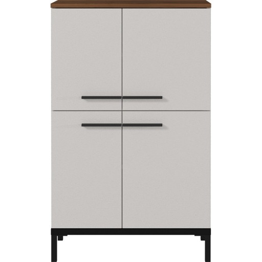 Dulap de baie înalt gri-bej cu aspect de nuc 60x34 cm Yonkers - Germania