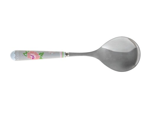 Lingura pentru amestecat, Peonia, Brandani, 23.5 cm, inox/ceramica