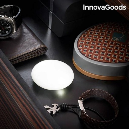 Mini lampa LED portabila, inteligenta pentru genti InnovaGoods, Ø7x3 cm