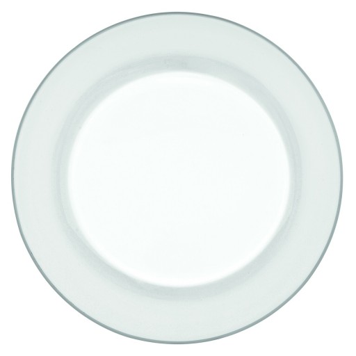 Farfurie plata, Vidivi, Rialto, 22 cm Ø, sticla, transparent