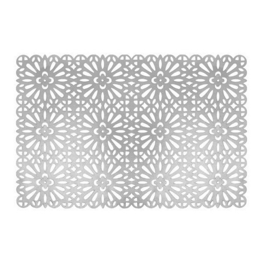 Suport farfurie Glamour Style, Ambition, 30x45 cm, PVC, argintiu