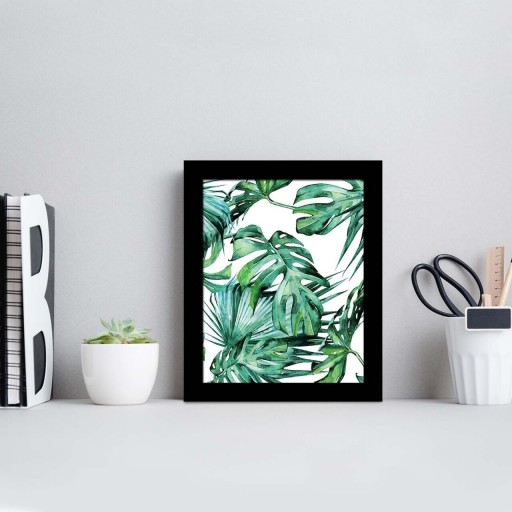 Tablou decorativ, Alpha Wall, Green Leaves, 23x28 cm