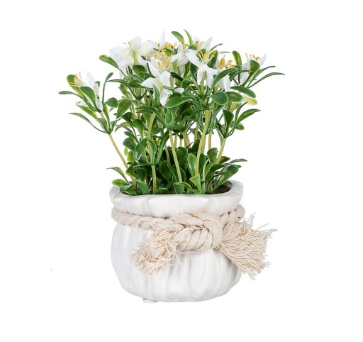 Floare artificiala Adelaida, Bizzotto, Ø8.5x17 cm, alb