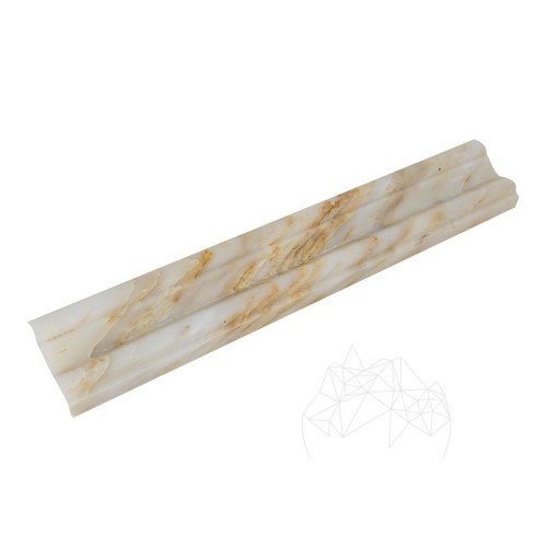 Bagheta M17 Marmura Arabescato Oro, 4.8 x 30.5 cm