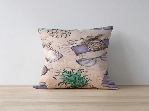 Husa de perna, a1019, 43x43 cm, 50% bumbac/50% poliester, Multicolor