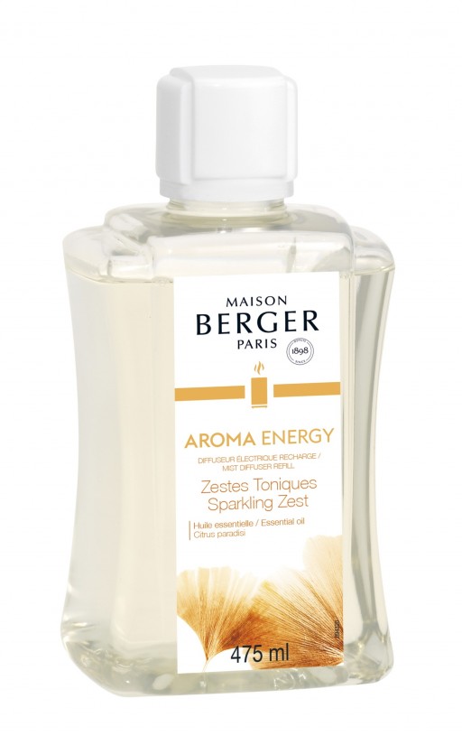 Parfum pentru difuzor ultrasonic Maison Berger Aroma Energy - Zestes Toniques 475ml