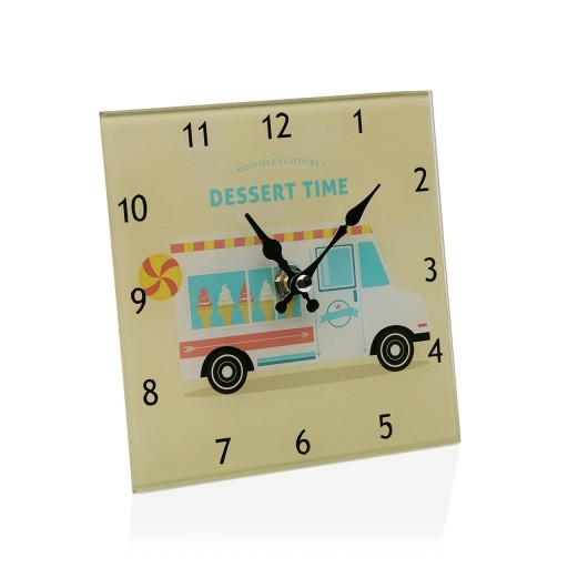 Ceas de masa Dessert Time, Versa, 15x4x15 cm, sticla
