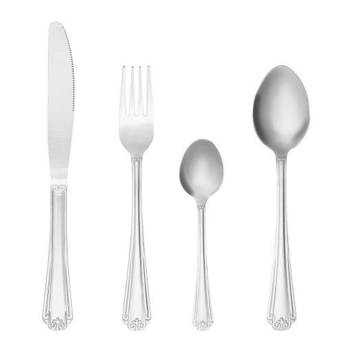 Set tacamuri 24 piese Murano, Domotti, inox, argintiu