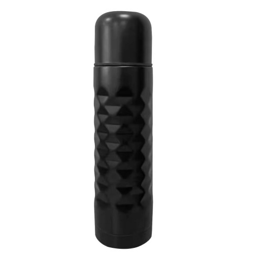 Termos Tesoro, Ambition, 8 cm, 600 ml, inox/silicon, negru