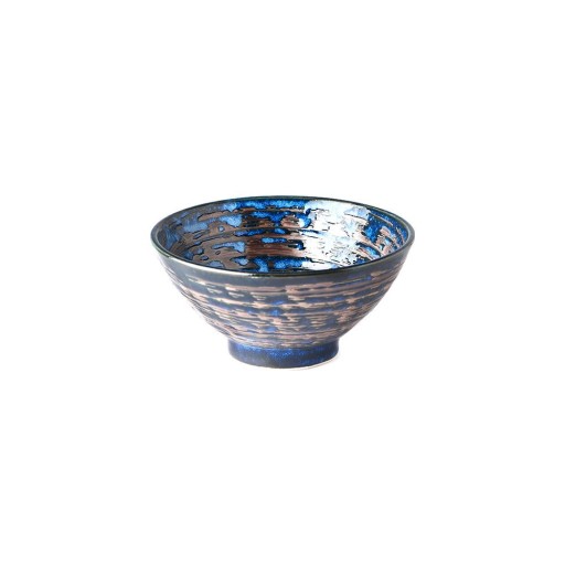 Bol din ceramică MIJ Copper Swirl, ø 16 cm, albastru